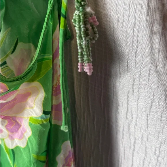 Farm Rio Floral Vibing Satin Maxi Dress M - Picture 9 of 11